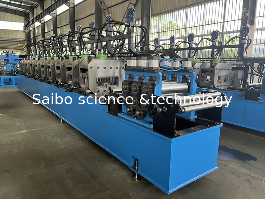 5T Hydraulic Decoiler Solar C Purlin Roll Forming Machine With 10 Stations Punching